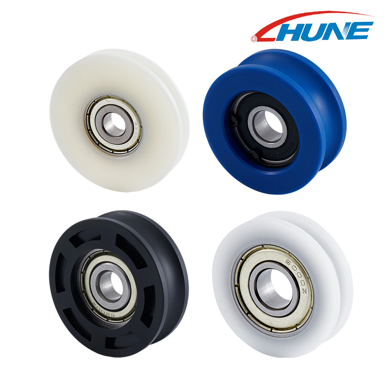 U Groove Pulley Wheel 6100zz 6200zz Bearing Guide Track Sliding Coller