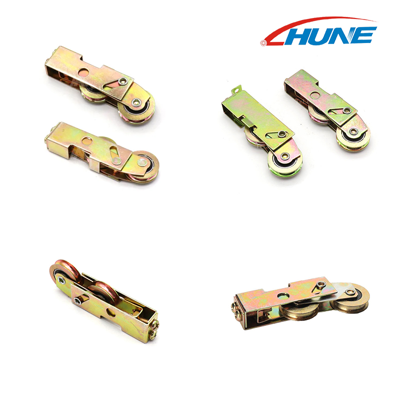 قطعتان من استبدال بكرات الأبواب المنزلقة، مجموعة الأسطوانة الترادفية، استبدال بوابة الباب الزجاجية المنزلقة