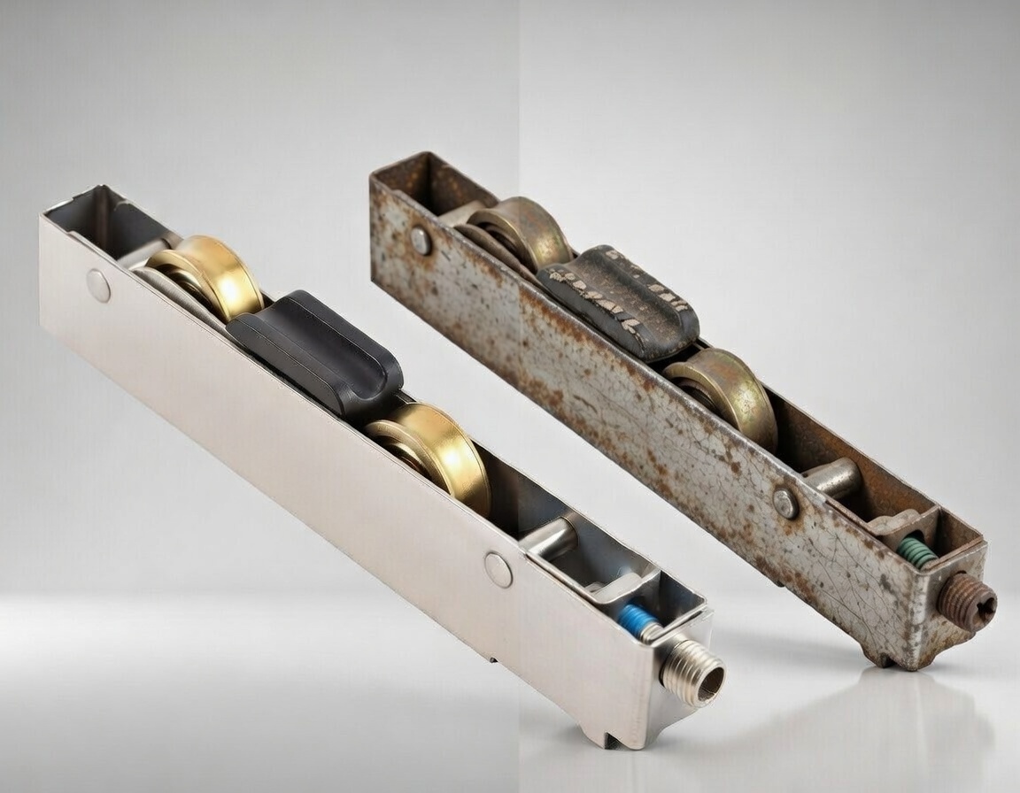  حماية بكرات الأبواب المنزلقة من أضرار الطقس والأوساخ